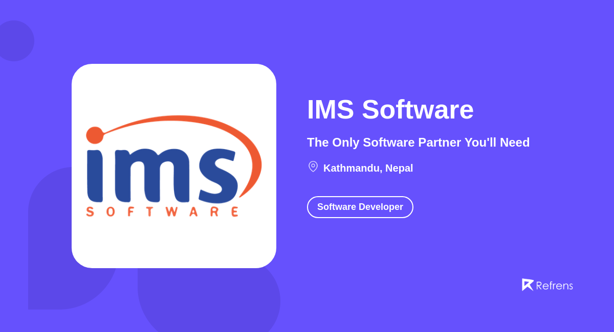 आइएमएस सफ्टवेयरका उत्पादन अब विश्वबजारमा